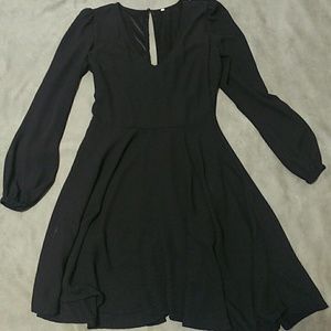 3/$10 Asymmetric Open Back Chiffon V-Neck Dress